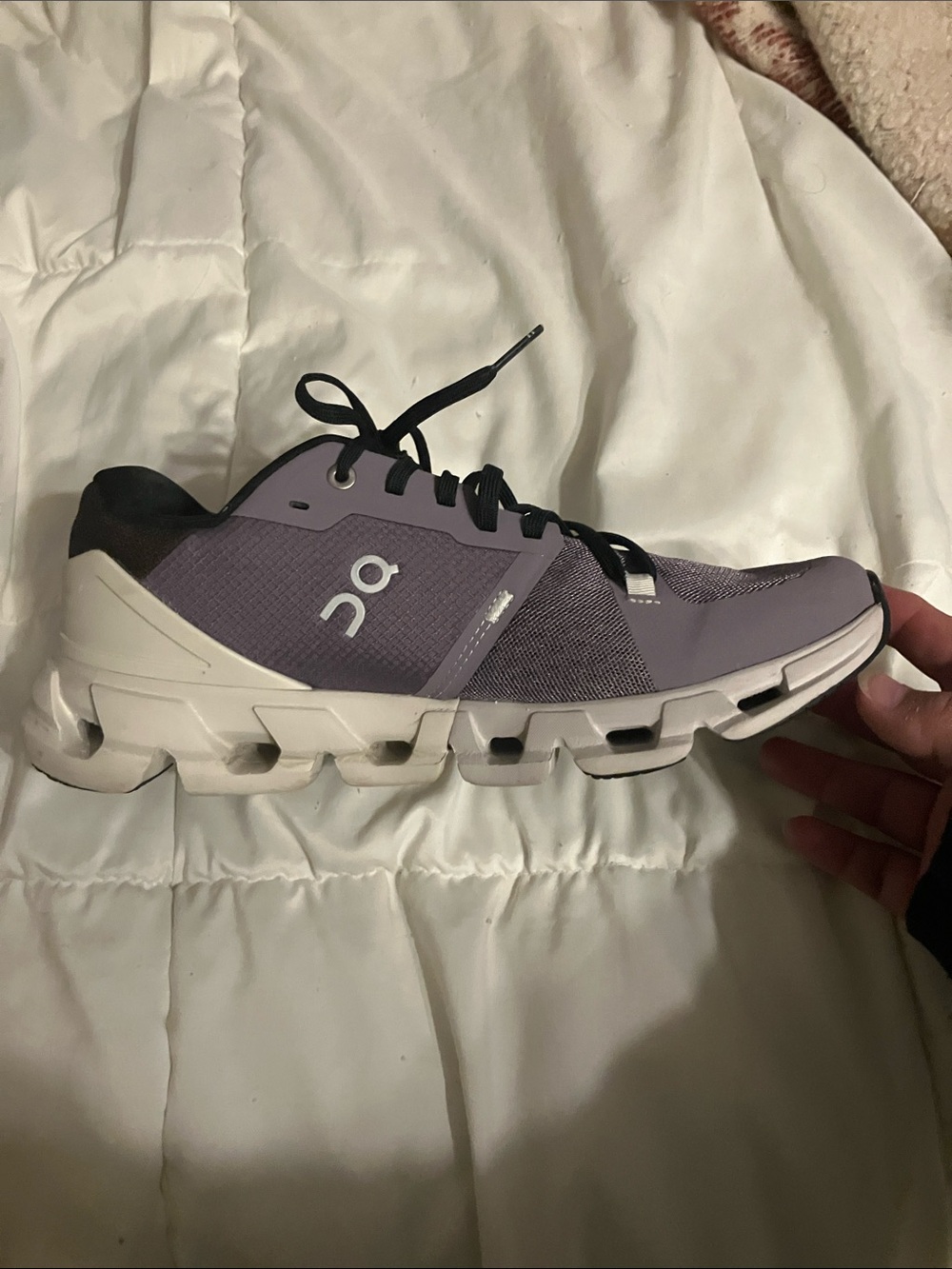 On Running Women's Athletic Shoes in Lavender and Black